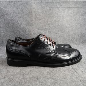 Chancellors Shoes Mens 12W Wingtip Derby Oxford Dress Black Lace Up Formal Retro
